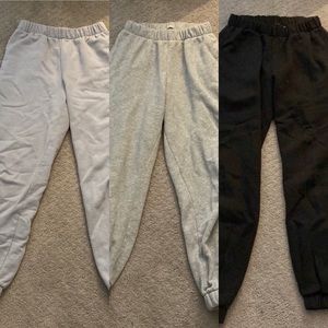 Bundle of three brandy Melville sweatpants